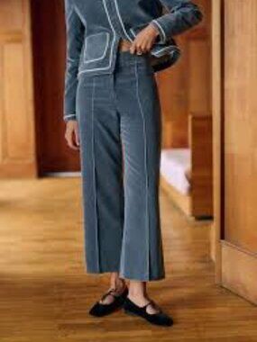 NWT Sezane Ramiro Trousers Size 6 with bonus Octobre Editions tote bag